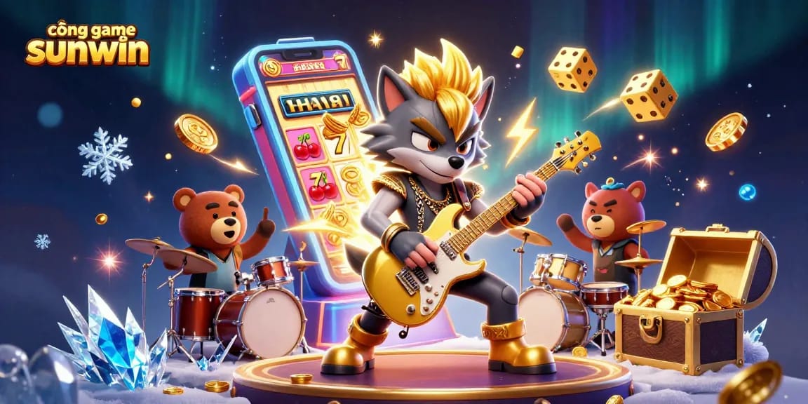 Experience the excitement of cổng game sunwin with vibrant casino characters and jackpot symbols!