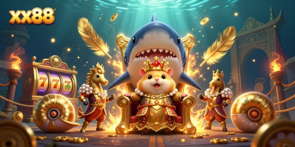 Experience thrilling jackpots at xx88 with a captivating 3D casino scene.