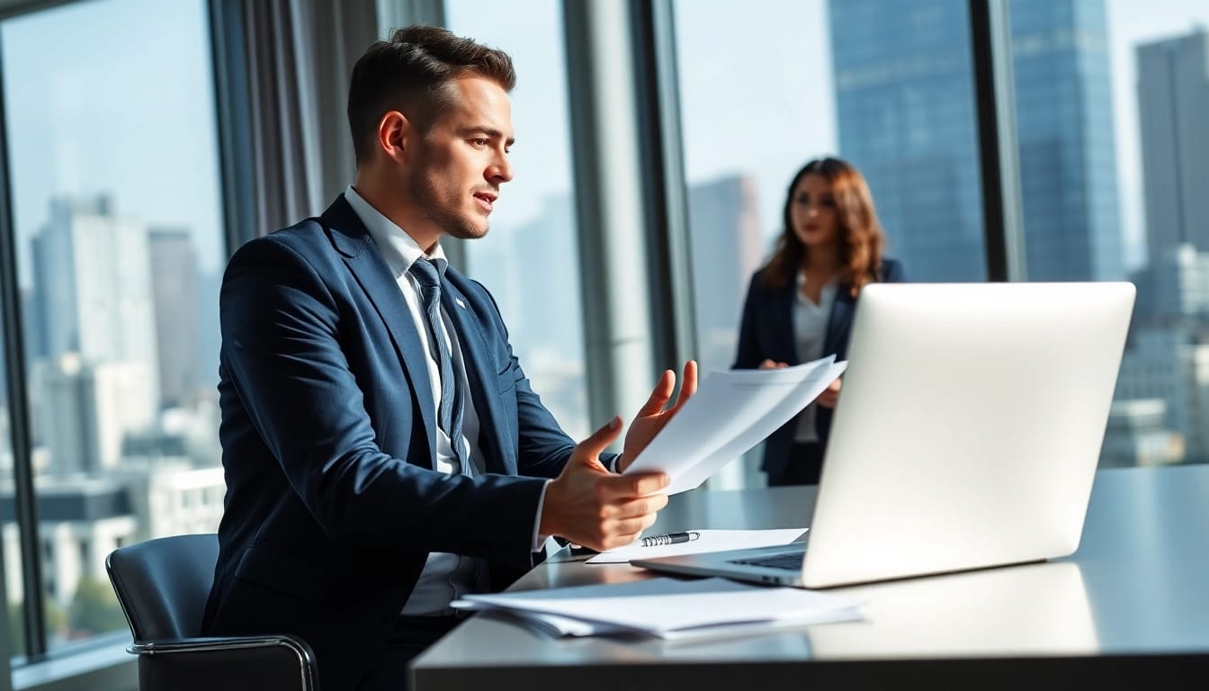 Headhunter Ingenieure beraten kompetent in einem modernen Büro.