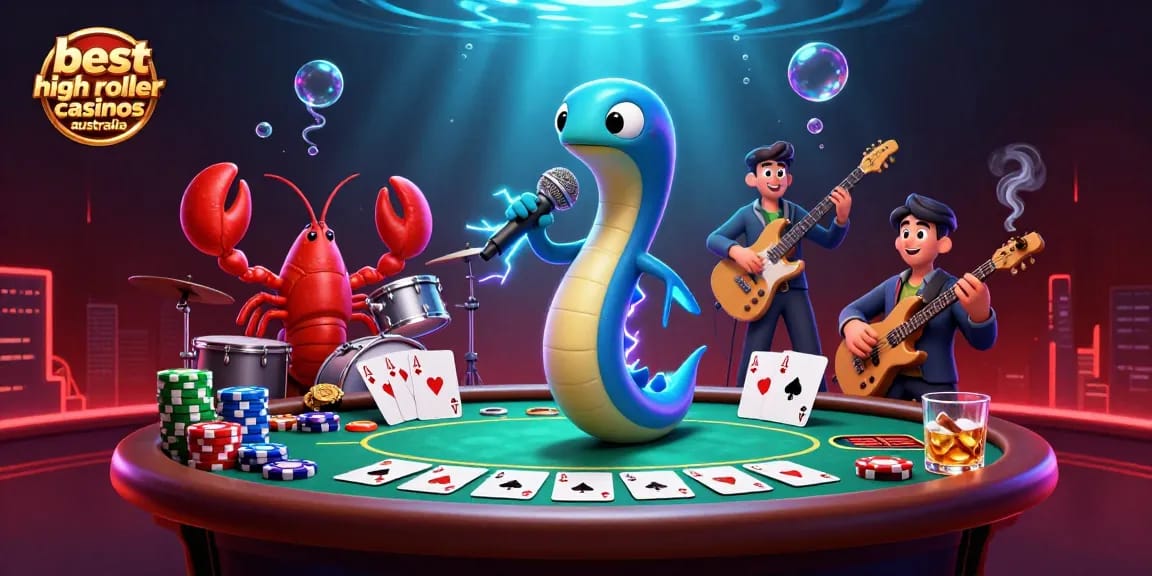 Engaging scene depicting the best high roller casinos Australia with vibrant characters and dynamic gaming elements.