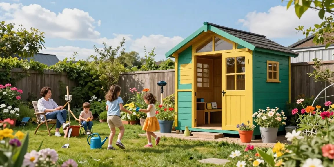 Schönes Gartenhaus kaufen für eine einladende Gartenoase.