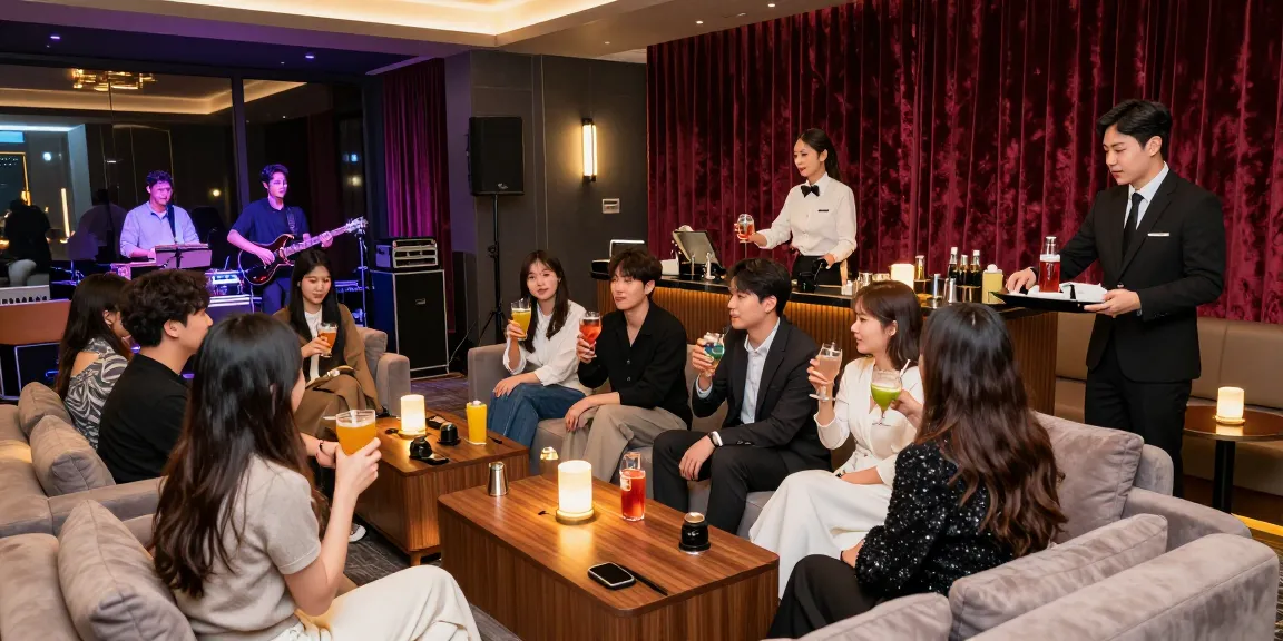 강남구구단 쩜오에서 고급스러운 분위기 속에서 다양한 고객들이 즐거운 시간을 보내고 있는 모습