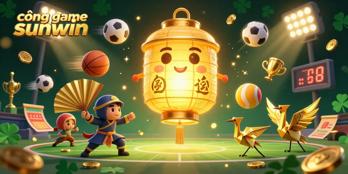 Engage with the exciting cổng game sunwin, showcasing a vibrant sports betting scene filled with dynamic elements.