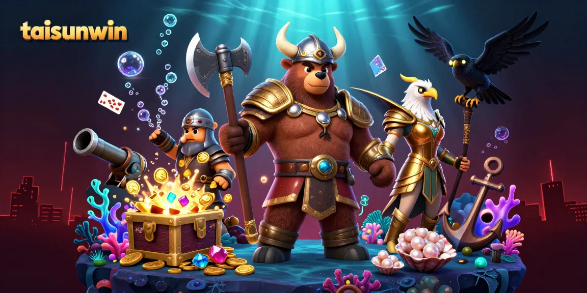 Engage in thrilling adventures with taisunwin, featuring an epic Viking bear, a Valkyrie eagle, and magical treasures.