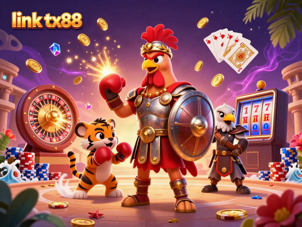 Experience the excitement of link tx88 with vibrant casino graphics and dynamic game elements.