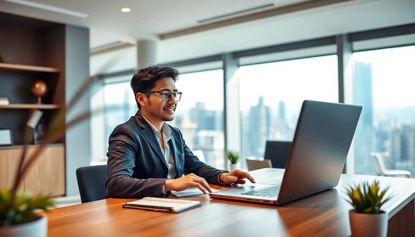 Headhunter Schweiz bei einer Videokonferenz, professionell und aufmerksam.