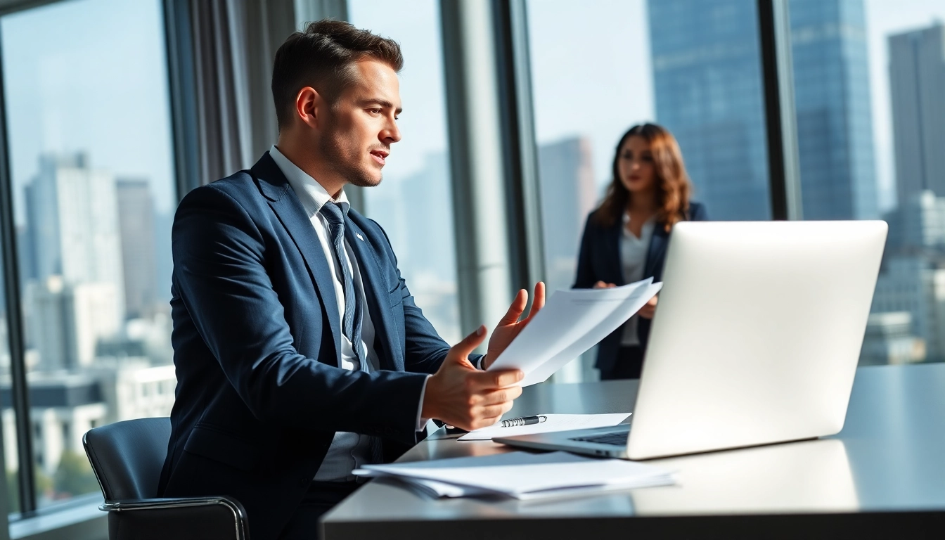 Headhunter Ingenieure beraten kompetent in einem modernen Büro.
